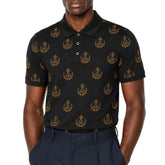 Brentwood Golfer Mercerized Cotton Paul Black/Gold