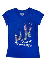 Converse T-Shirt Girls Royal Blue