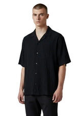 Jonathan D Button Up Shirt Fabrizi Crinkle Black