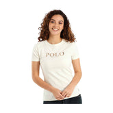 Polo T-Shirt Ladies Ash Logo Off White