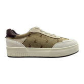 Polo Womens Panelled Jacquard Sneaker - Stone