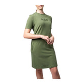 Polo Womens Nandi Short Sleeve T-Shirt Dress - Olive