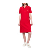 Polo Ladies Short Sleeve Leah Golfer Dress - Tango Red