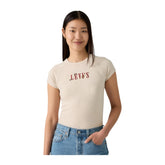 Levi's Womens Graphic Riley Raglan Tee - Neutral Cream