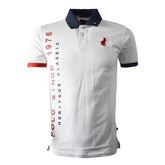 Polo Golfer Pique Hd Printed White