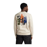 G Star Sweater Flight Deck Back Cream White