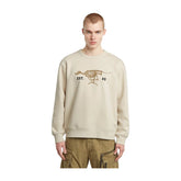 G Star Sweater Running Dog Whitebait Cream