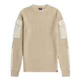Gstar Sweater Knitted Mixed Washed Cream Beige