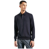 Polo Knitwear 3 Button Golfer Navy