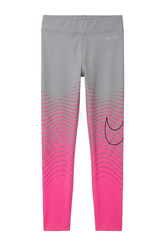 Nike Girls Leggings Speed Line Pink And Grey