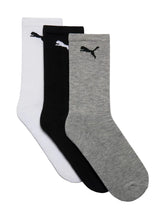 Puma Sock Cat Logo 3Pack Tennis Black/White/Grey