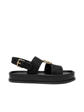 Polo Ladies Sandals Jacquard Moulded Trim Black