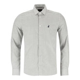 Polo Shirt L/S Geo Printed Navy