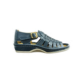 Omega Kgosi Leather Navy Sandals