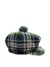 Knox Newspaper Cap Tartan Green