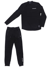 Polo Tracksuit Mens Sport Tech Cuffed Fleece Black