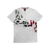 Polo Crew Distorted Printed T-Shirt - White