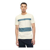 Polo T-Shirt Stripe Cream/Blue