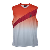 Polo Men’s Sport Sleeveless Tee – Abstract Print Athletic Tank Top | Orange