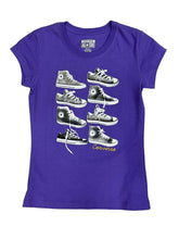 Converse T-Shirt Girls Stud Purple