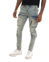 Cutty Cargo Jeans Victory Washed Blue