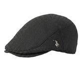Polo Cap Newspaper Boy Herringbone Ivy Black