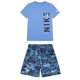 Nike Kids Shorts Set Graffiti Woodmark University Sky Blue