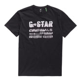 G Star T-Shirt Originals Stencil Black