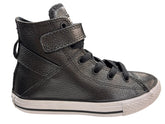 Converse Chuck Taylor All Star Hi Kids Leather Brea Black And White