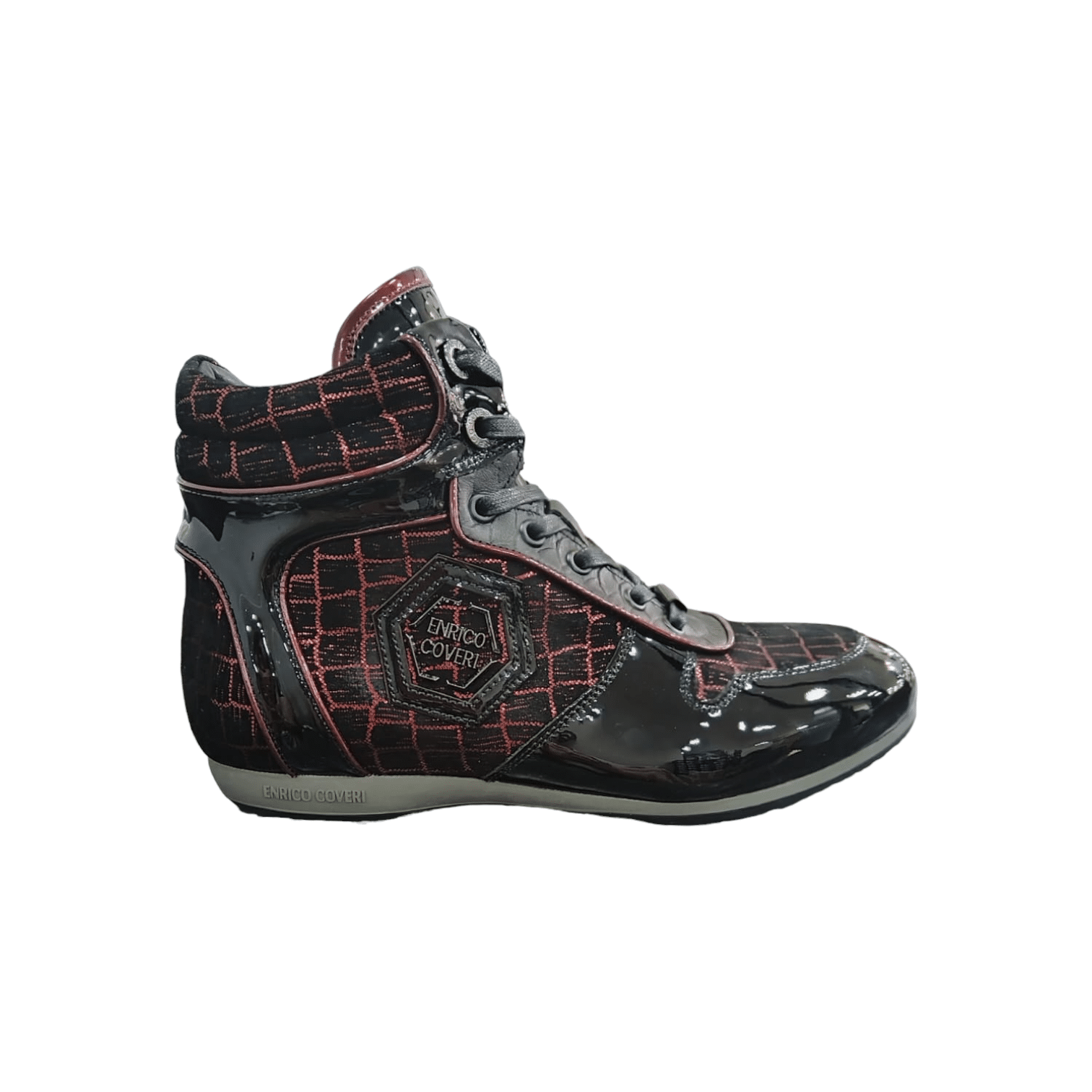 Enrico Coveri Boot Black/Red – thebrandedwardrobe