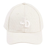 Jonathan D Sergio Debossed Print 6-Panel Cap - Cream