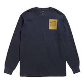 G Star T Shirt Long Sleeve Men Tile Back Graphic Salute Navy