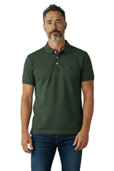 The Polo Essential Pique Short Sleeve Golfer – Olive Green