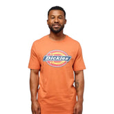 Dickies Men’s Horseshoe Logo T-Shirt Mango Rust | Short Sleeve Workwear Tee