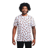 Dickies Men’s Horseshoe All Over Print Logo T-Shirt – White | Short Sleeve Workwear Tee