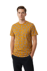 Dickies Worland All Over Print T-Shirt – Dark Mustard