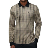 The Polo Yerin Jacquard Long Sleeve Golfer – Stone
