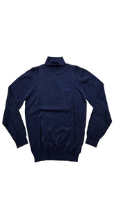 Brentwood Poloneck Brent Blue Melange