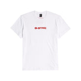 Gstar Crew Gel Print White/Red