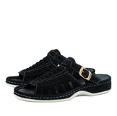 Omega Sandals Midrid Suede Black
