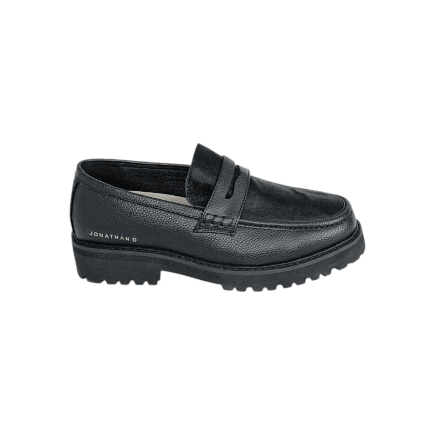 Jonathan D Penny Moc PU Pony -Black – thebrandedwardrobe