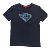 Enrico Coveri T-shirt Center Stitched Logo Black