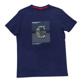 Enrico Coveri T-shirt Geometric Center Logo Navy