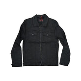 CuttyHybrid Zip-Up Denim Jacket – Black