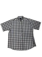 Polo Shirt Mens Short-Sleeve Weekender Check Blue