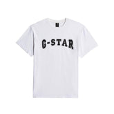 G Star Felt Logo T-Shirt - White