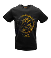 Vialli Leona T-Shirt in Black & Gold
