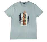 Polo T-Shirt Logo Light Turquoise