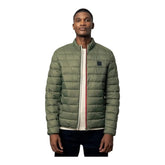 Polo Mens Long Sleeve Quilted Nylon Puffer Jacket - Fatigue Olive