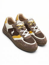 Polo Ladies Sneakers Double Lace Colour Block Brown